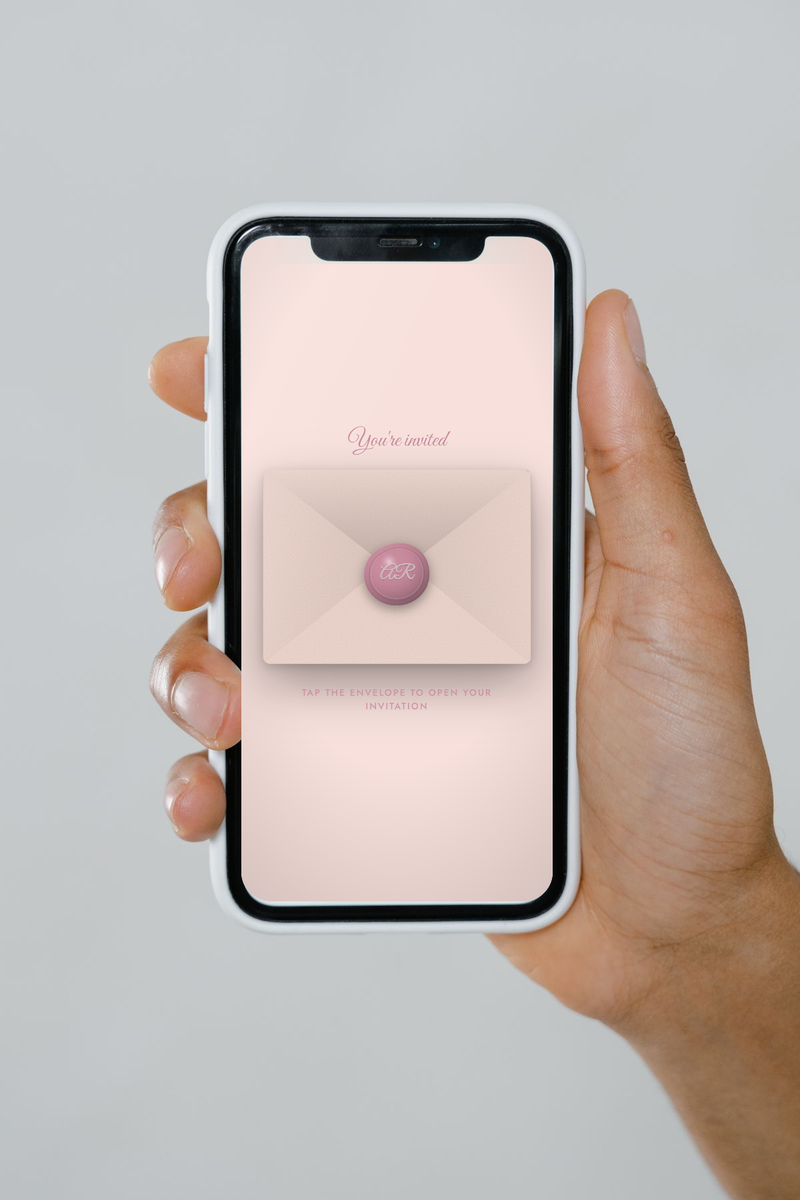 Angoothi invitation shown on a phone