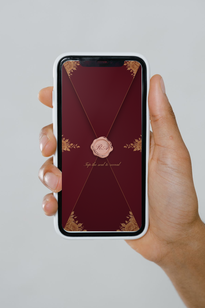 Gulnar invitation on a phone