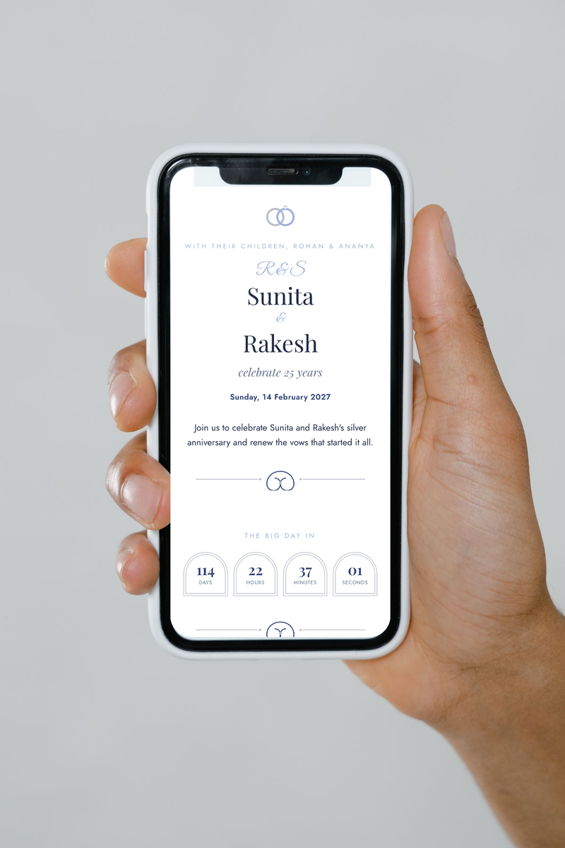 Saath invitation shown on a phone
